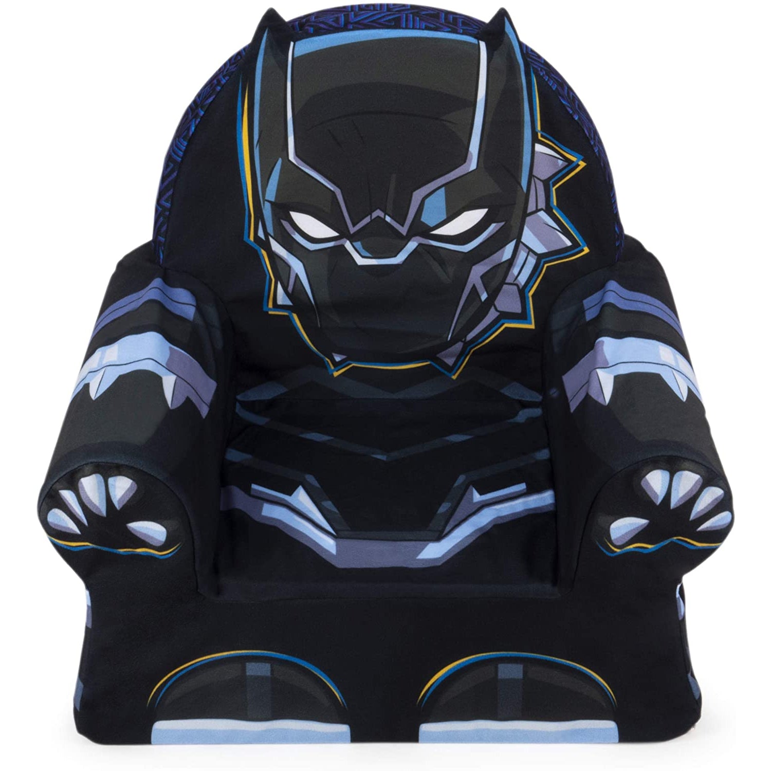 Marshmallow Furniture Children's Foam Cushion Chair Lounger Black Panther (Used)