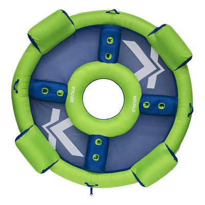 SwimWays Kelsyus Big Inflatable Nauti Elite Tube Pool Floating Raft (Open Box)