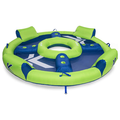 SwimWays Kelsyus Big Inflatable Nauti Elite Tube Pool Floating Raft (Open Box)