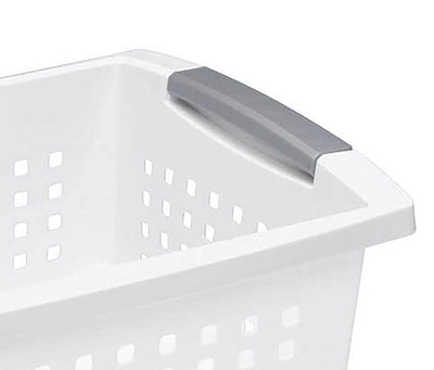 Sterilite Medium Sized White Stackable Storage & Organization Basket (Open Box)