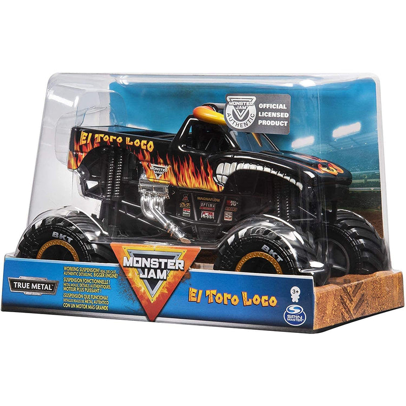 Monster Jam El Toro Loco Monster Truck Toy with Realistic Details (Open Box)