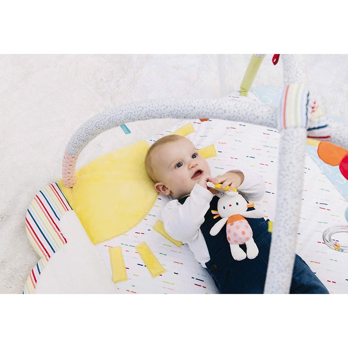 GUND Baby Tinkle Crinkle and Friends Arch Activity Gym Sensory Plush Playmat - VMInnovations