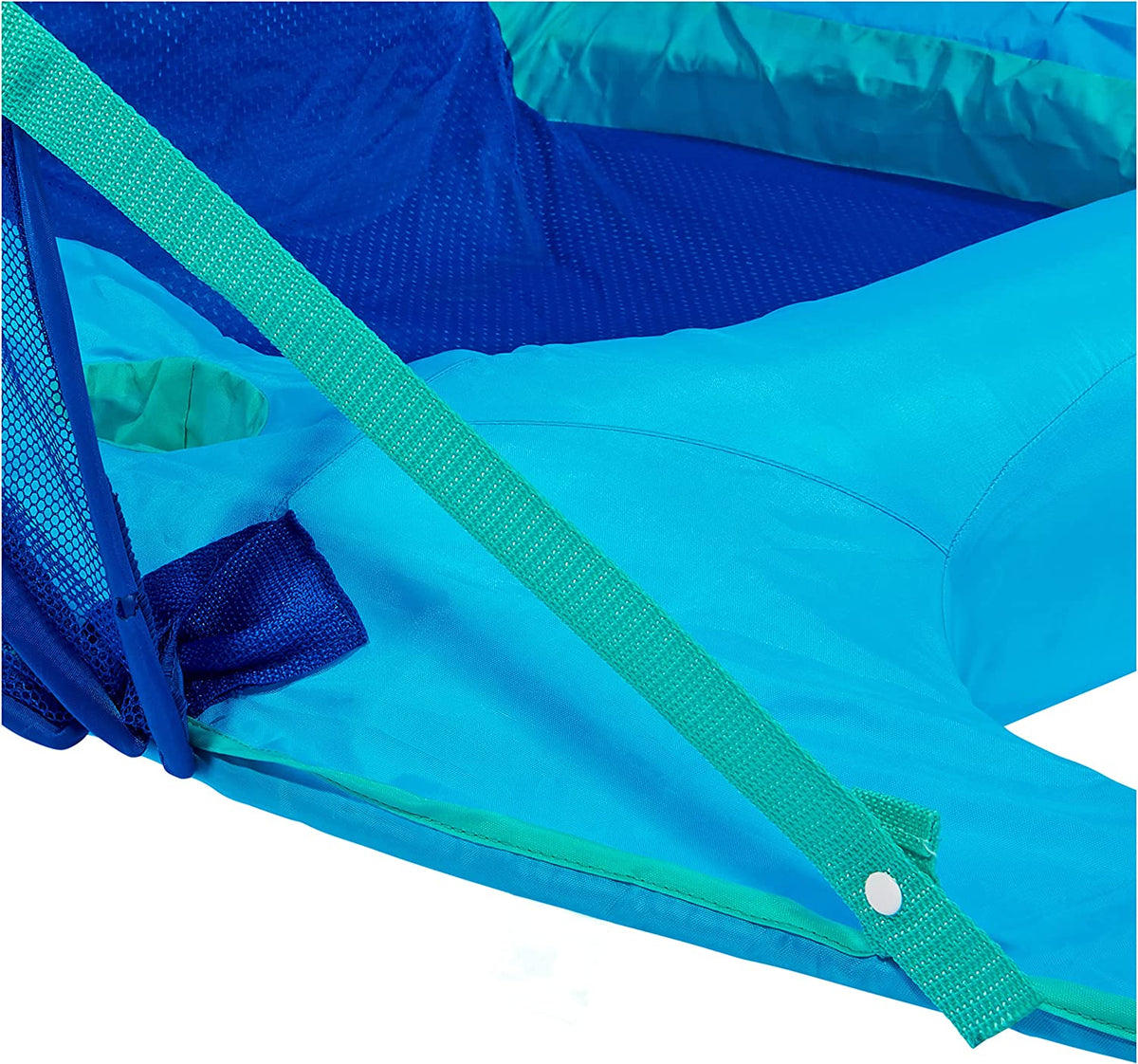SwimWays Spring Float Recliner with Canopy Water Summertime Lounge Seat (3 Pack)