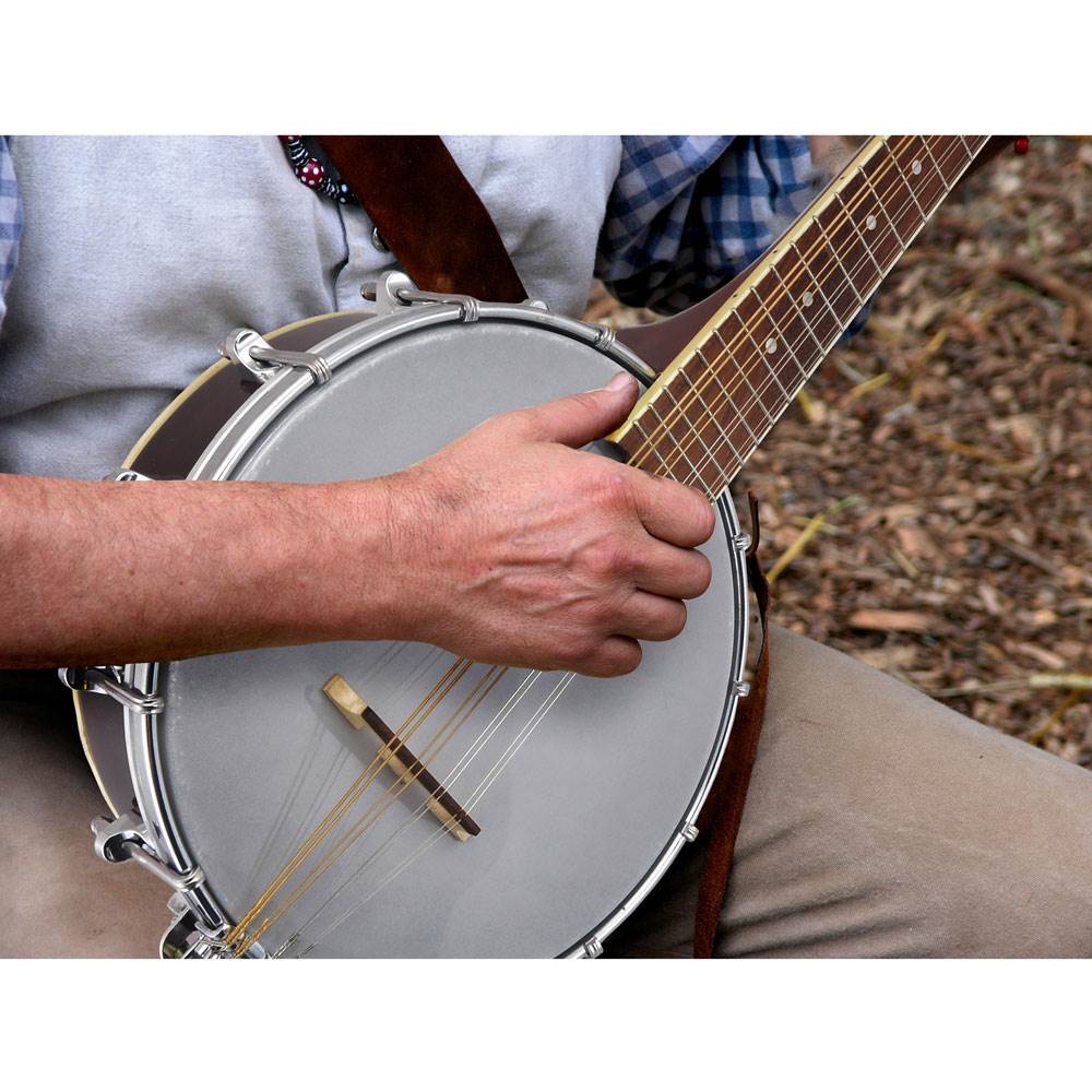 Pyle Pro PBJ20 8 String 23 Inch Acoustic Mandolin Banjo Hybrid Music Instrument