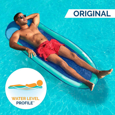SwimWays Spring Float Recliner Water Summertime Relaxation Lounge Seat (2 Pack)