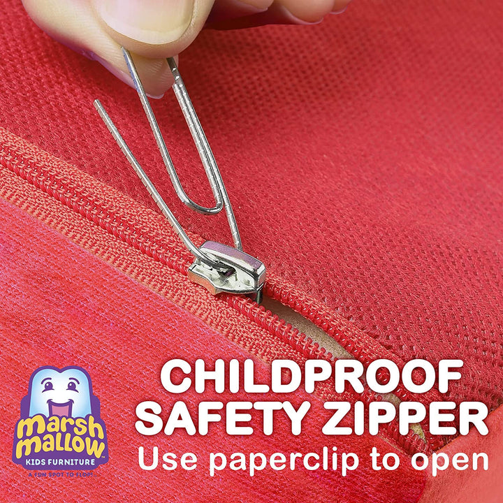 Marshmallow Furniture Children's Flip Open Kids Sofa, Sesame Street Elmo (Used) - VMInnovations