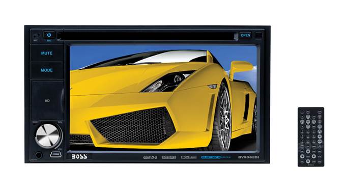 BOSS BV9362BI 6.2" Bluetooth Touchscreen DVD/CD Car Player + 6.5" Speakers Pair