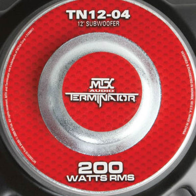 MTX TN12-04 12" 400 Watt Sub Woofer Car Audio Power Bass Subwoofer TN1204 - VMInnovations