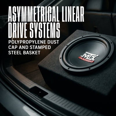 Mtx Audio 10" 300W 84.9 dB 4 OHM Single Coil Car Subwoofer TN10-04 (Open Box)