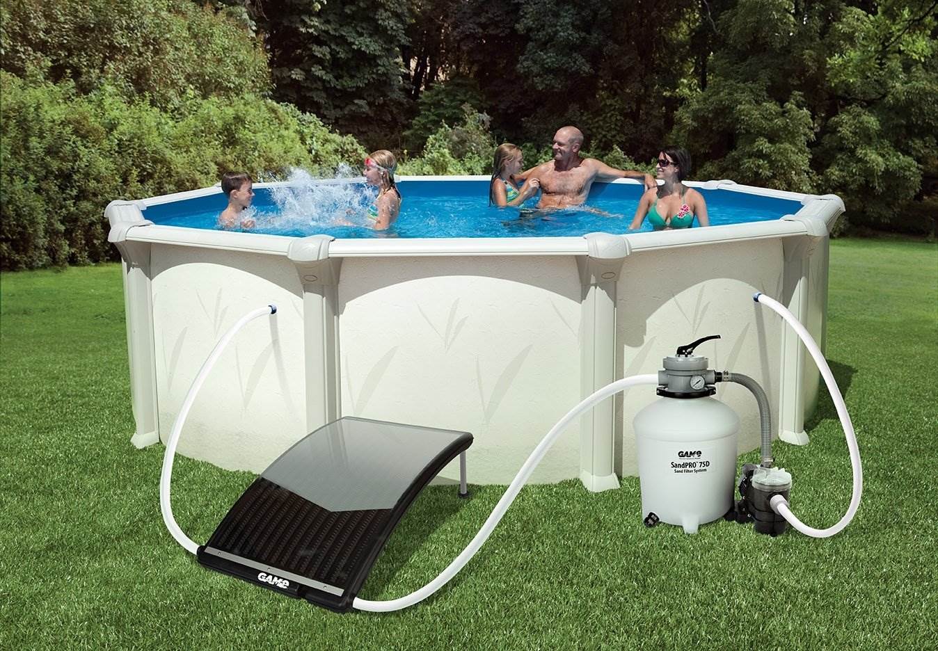 GAME SolarPRO Curve Above Ground Swimming Pool Heater Up To 30' (For Parts)