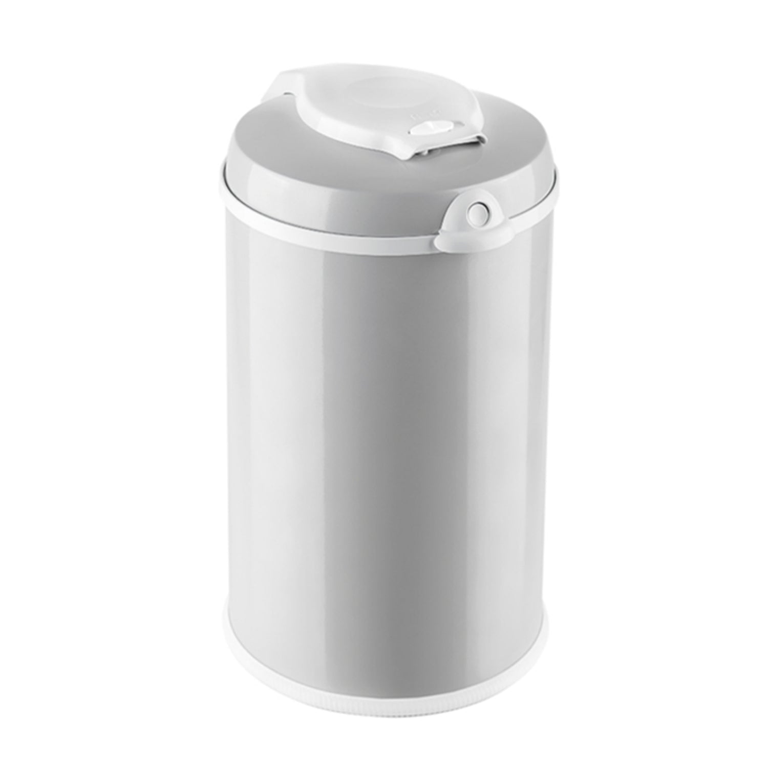 Bubula JR Premium Steel Diaper Waste Pail w/ Air Tight Lid, Gray (Open Box)