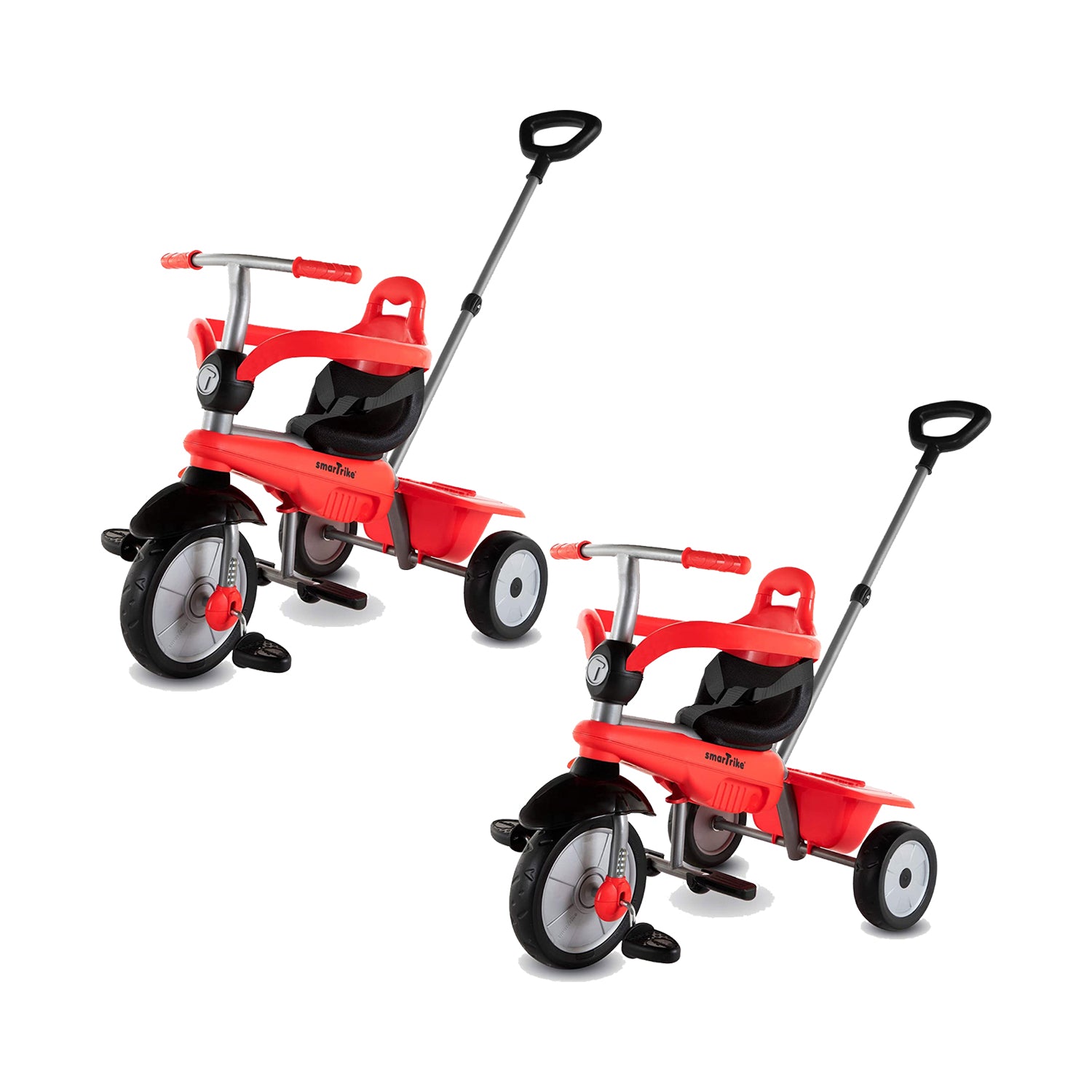 smarTrike Breeze 3 in 1 Baby Toddler Tricycle for 15 to 36 Months, Red (2 Pack)