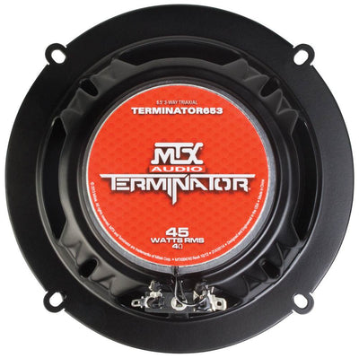 4) New MTX TERMINATOR653 6.5" 90W Car Speakers Stereo + Boss 506UA MP3 CD Player