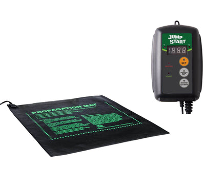 45W Seed Start Seedling Propogation Heat Mat + Hydrofarm MTPRTC Temp Controller