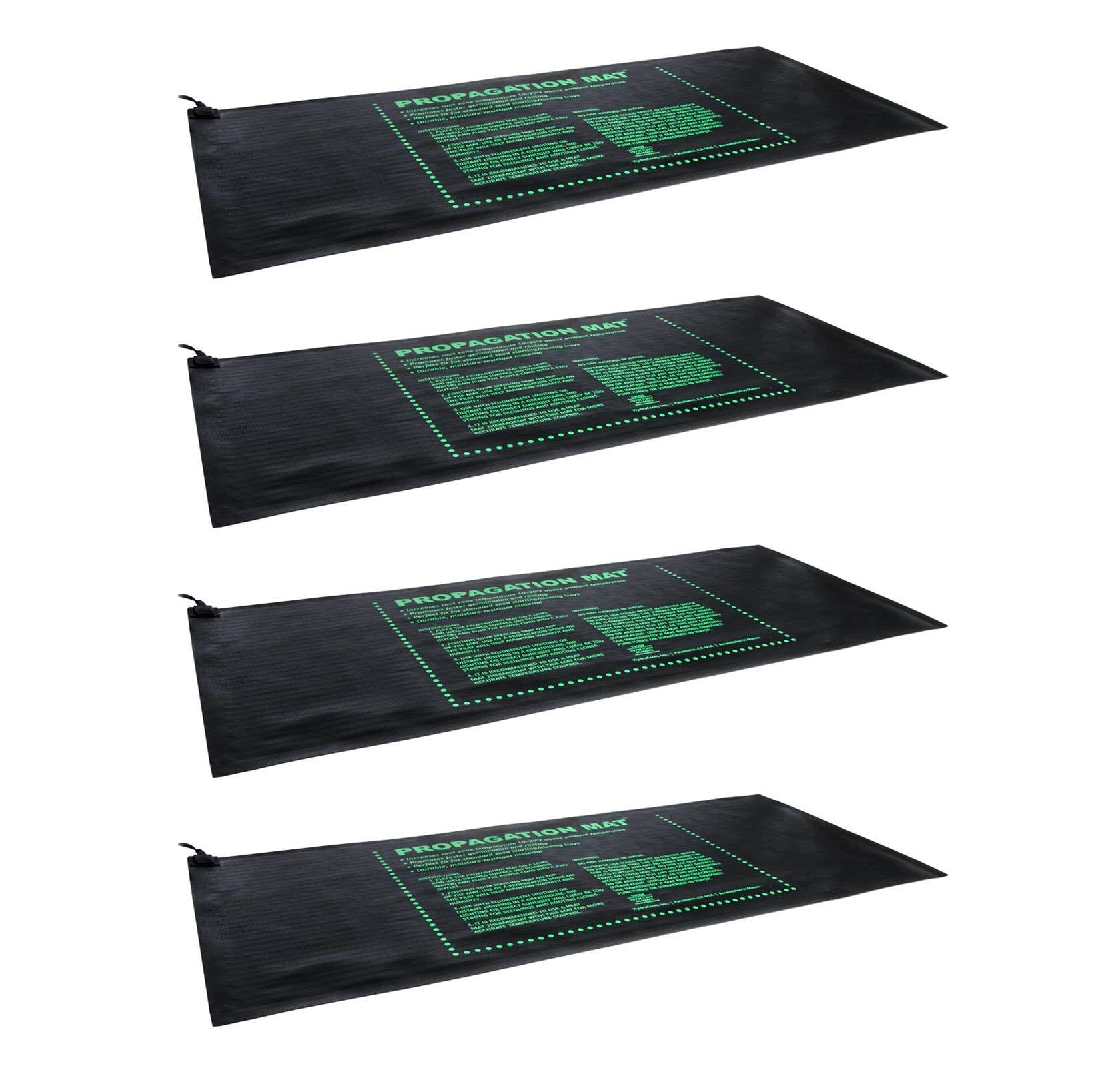 (4) Hydroponic 19009 107W Seed Start Seedling Propagation Heat Mats |48 x 20.75"