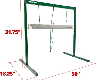 107W Seedling Heat Mat + Hydrofarm MTPRTC Temp Controller & JSV4 Lighting System