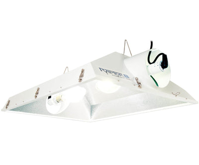 Hydrofarm Raptor 8" Air Cooled GrowLight Reflector Hood w/ Dual Lamps (Open Box)
