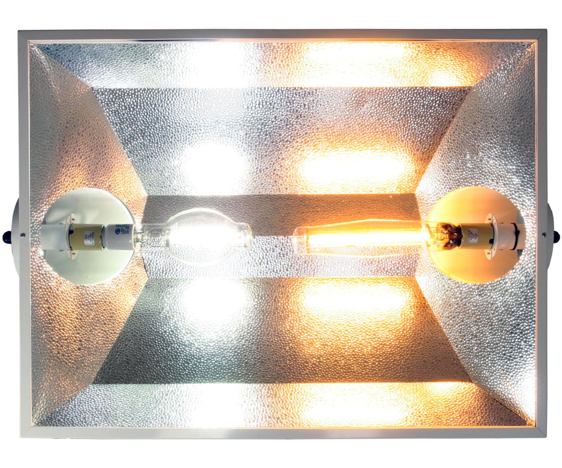 Hydrofarm Raptor 8" Air Cooled GrowLight Reflector Hood w/ Dual Lamps (Open Box)