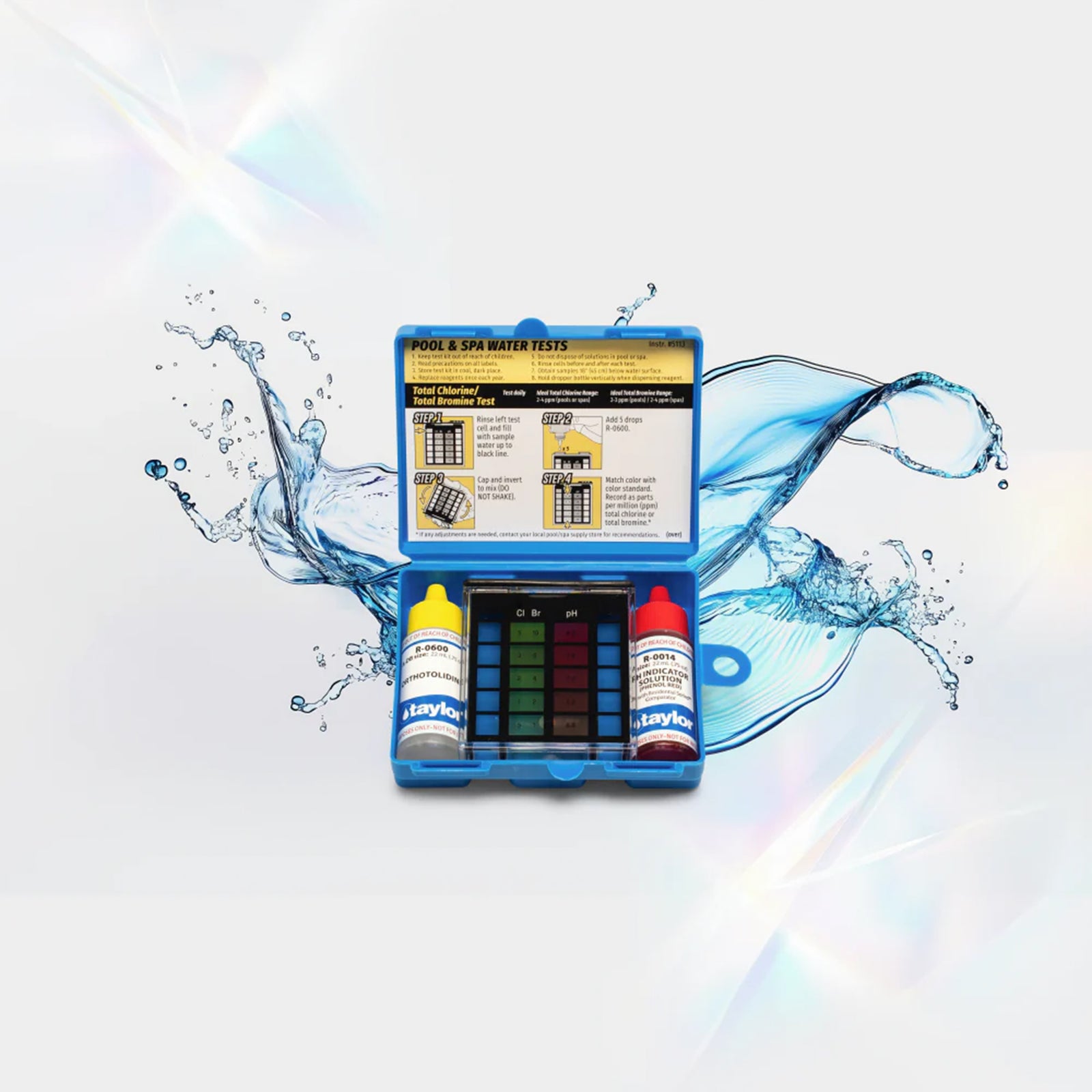 Taylor K-1000 Basic Residential OT DPD Swimming Pool & Spa Test Kit 3-Way K1000 - VMInnovations