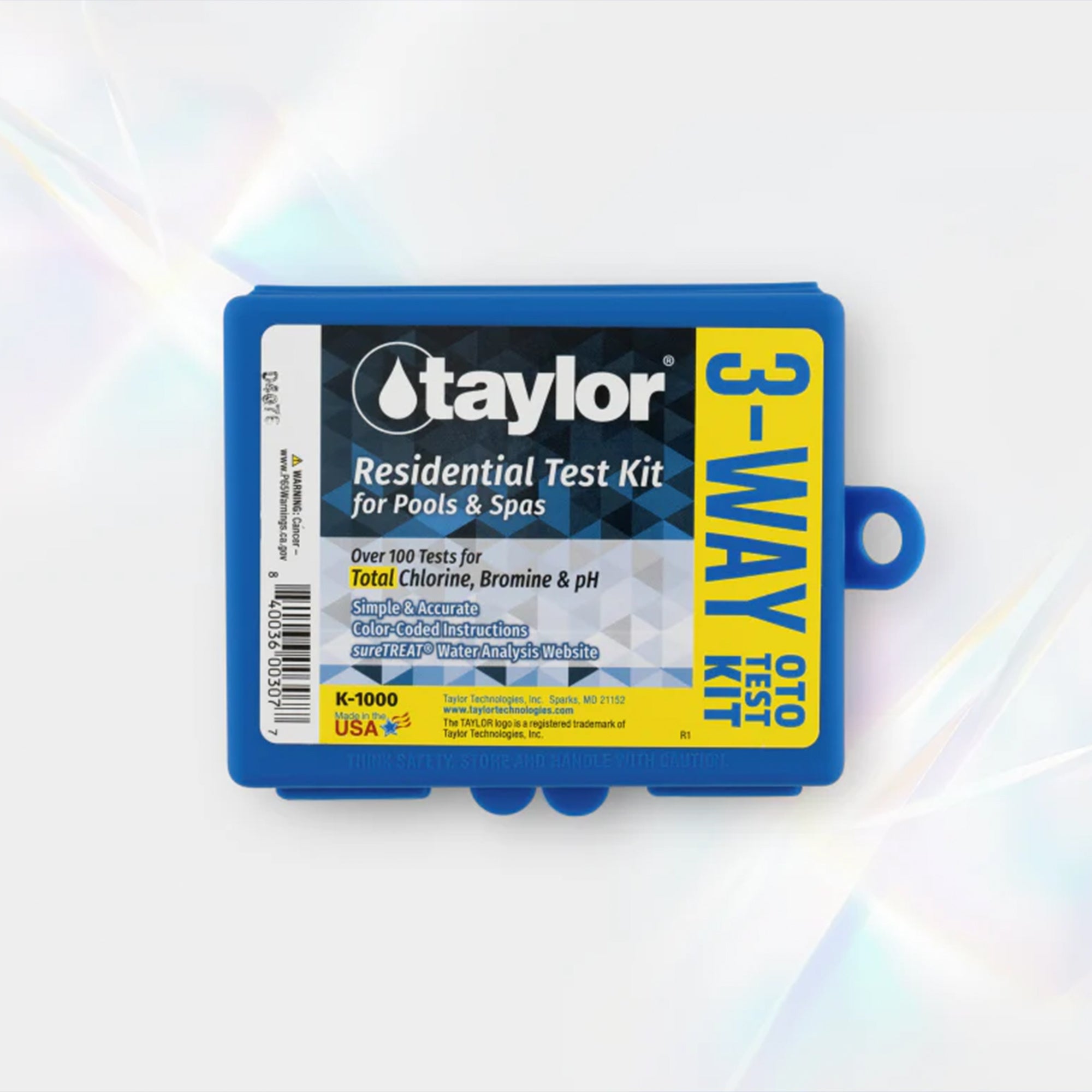 Taylor K-1000 Basic Residential OT DPD Swimming Pool & Spa Test Kit 3-Way K1000 - VMInnovations