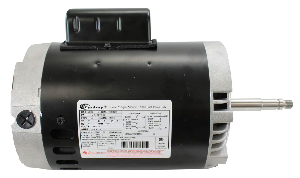 A.O. Smith Century B625 115/230V Polaris PB460 Booster Pump Motor (Damaged)