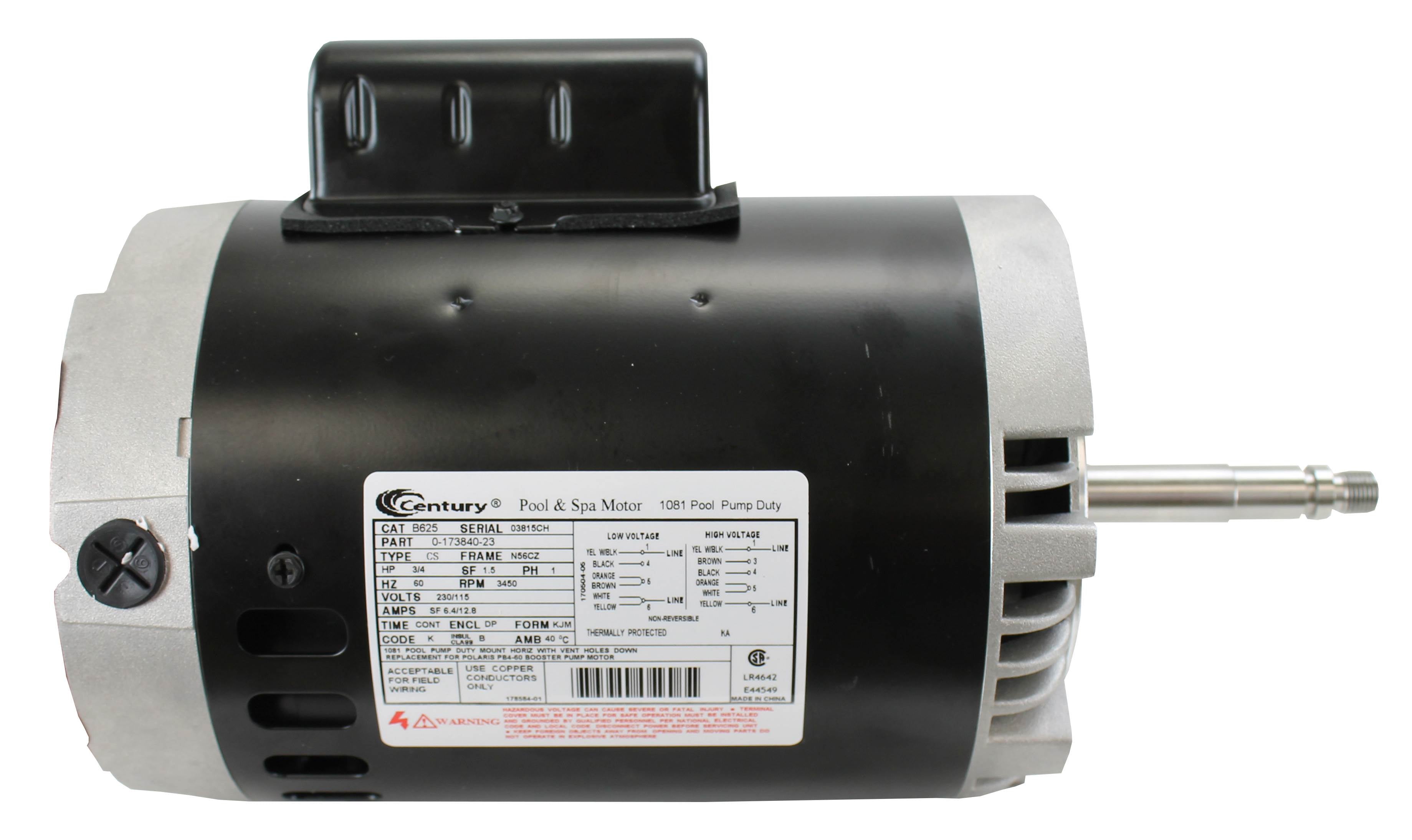 A.O. Smith Century B625 3/4HP 3450RPM 115/230V Booster Pump Motor (Used)