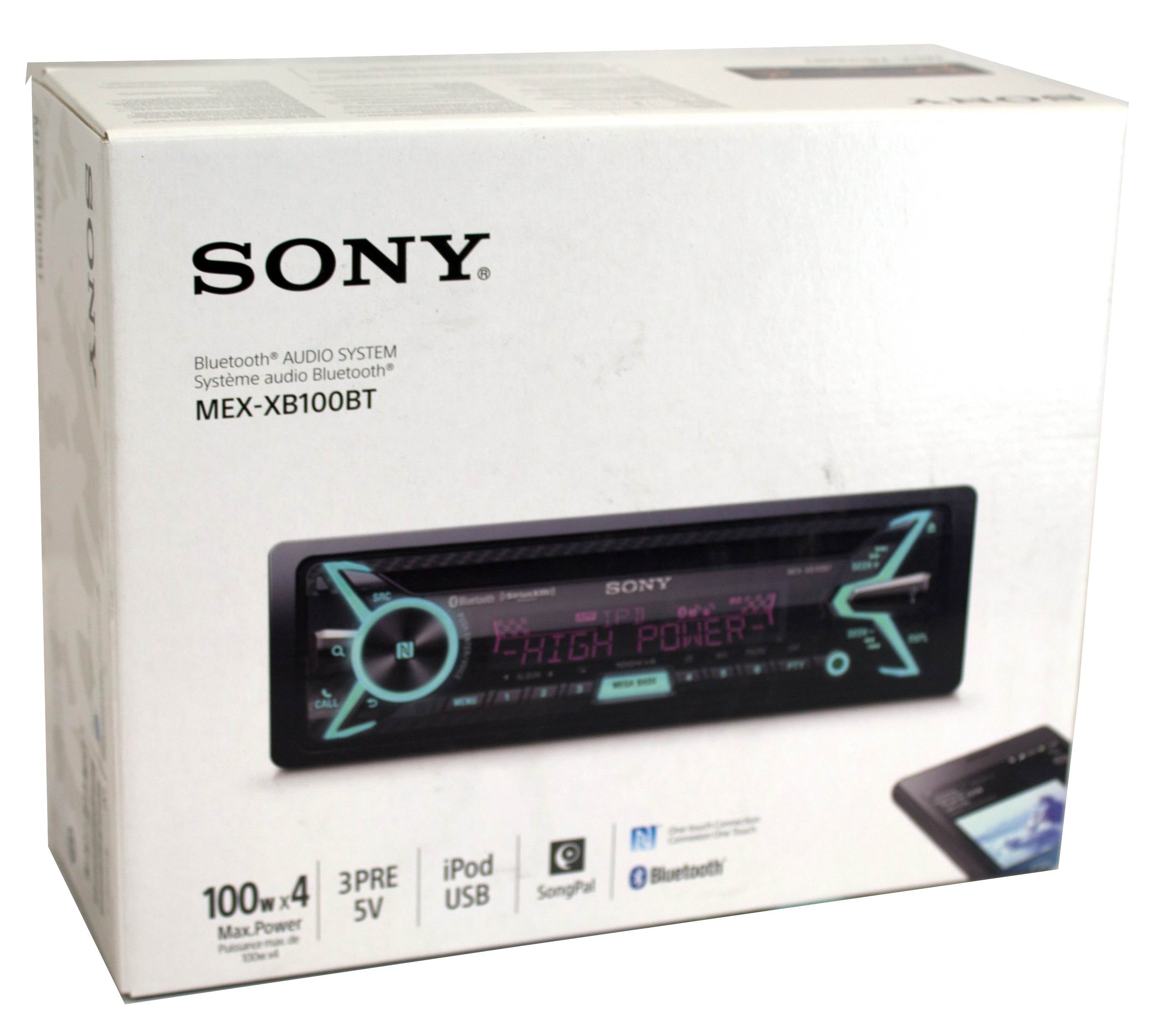 SONY MEXXB100BT Bluetooth FM Car Single Din Audio CD Player Stereo | Open Box