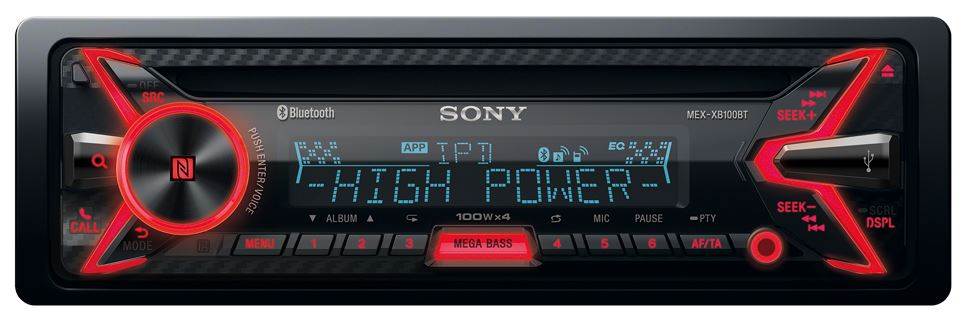 SONY MEXXB100BT Bluetooth FM Car Single Din Audio CD Player Stereo | Open Box