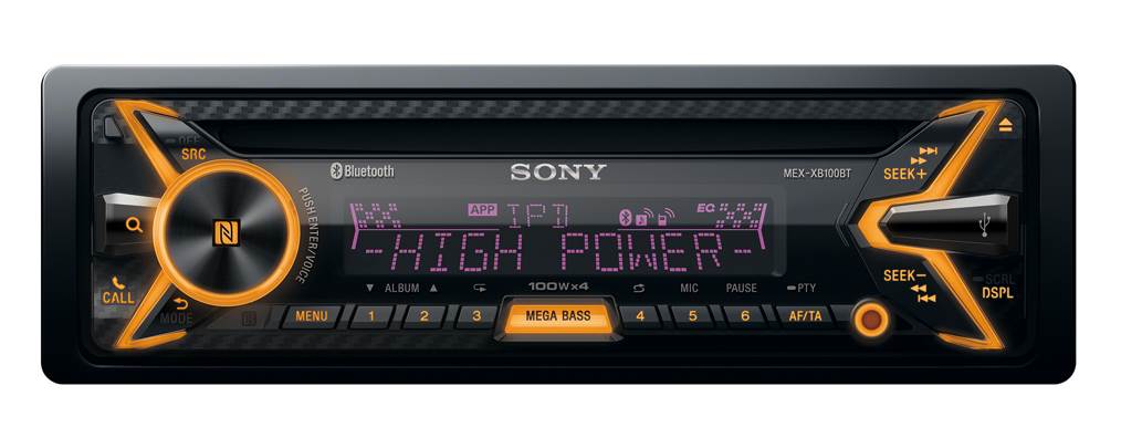 SONY MEXXB100BT Bluetooth FM Car Single Din Audio CD Player Stereo | Open Box