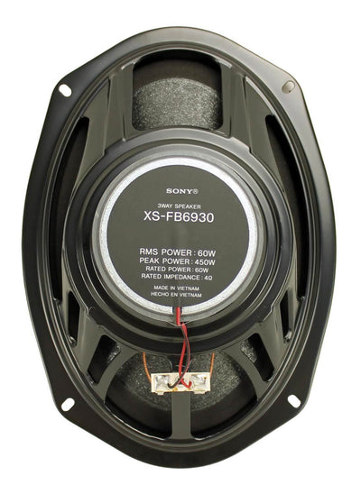 2 *Sony XSFB6930 6x9" 3-Way 450 Watt Coaxial Car Audio Speakers Pair (Open Box)