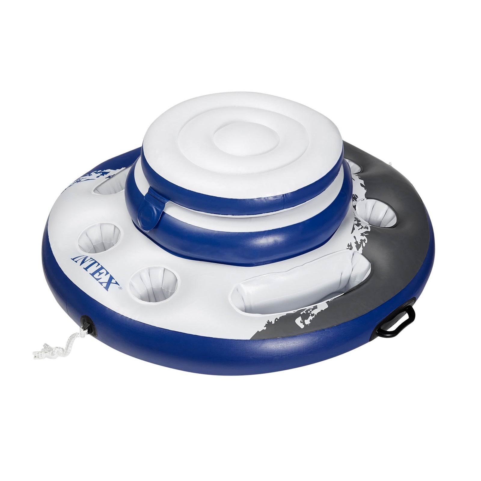 Intex Mega Chill Swimming Pool Inflatable Floating 24 Can Beverage Cooler Holder - VMInnovations