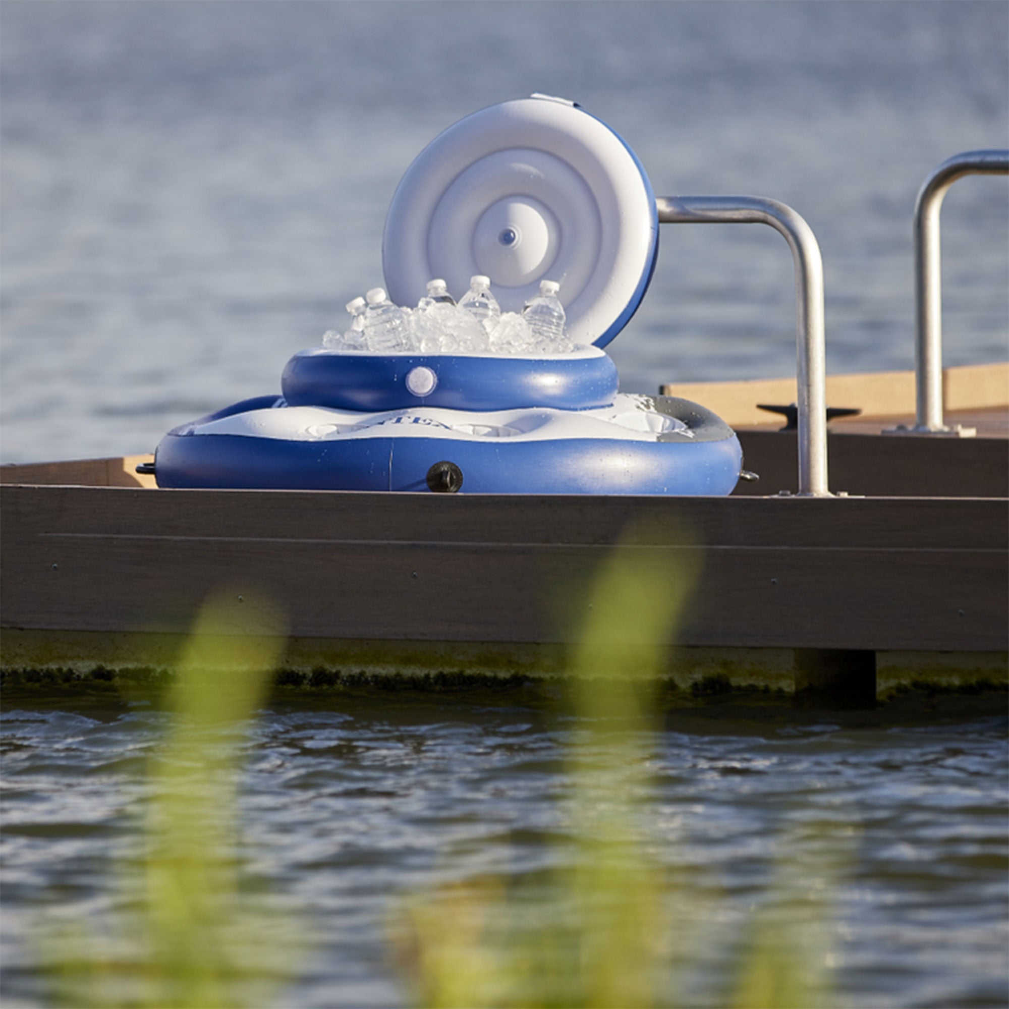 Intex Mega Chill Pool Inflatable Floating 24 Beverage Cooler (Open Box) (2 Pack)