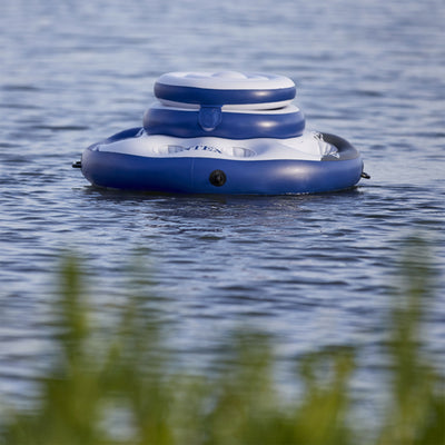 Intex River Run 1 Water Inflatable Tube Raft & Mega Chill Inflatable Cooler