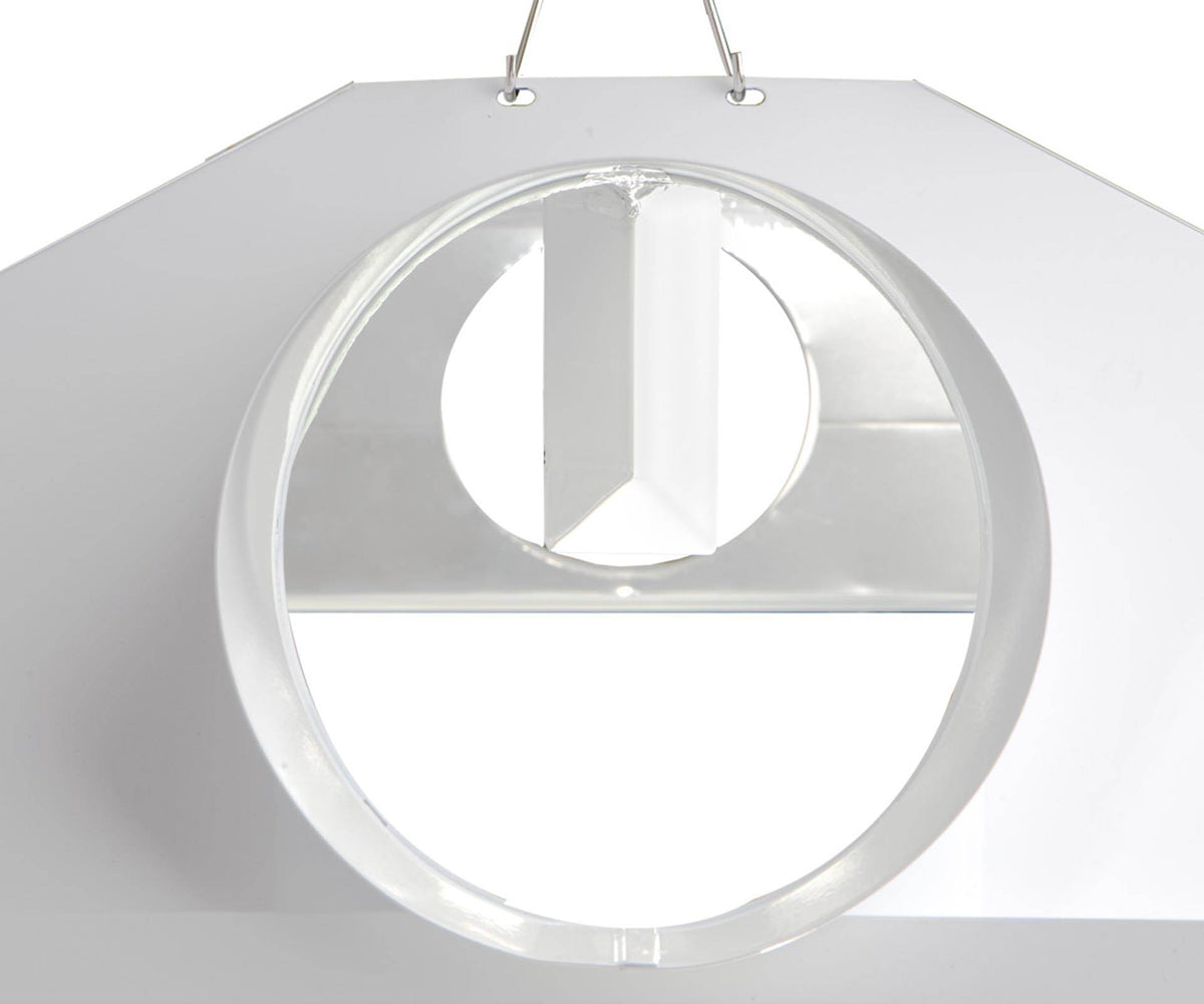 (2) Hydrofarm Raptor 8" Air Cooled Grow Light Fixture Reflector Hoods | RP8AC