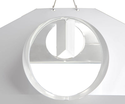 (2) Hydrofarm Raptor 8" Air Cooled Grow Light Fixture Reflector Hoods | RP8AC