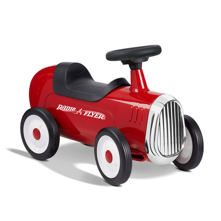 Radio Flyer 608Z Classic Steel Body Kids Little Red Roadster with Fun Sound Horn