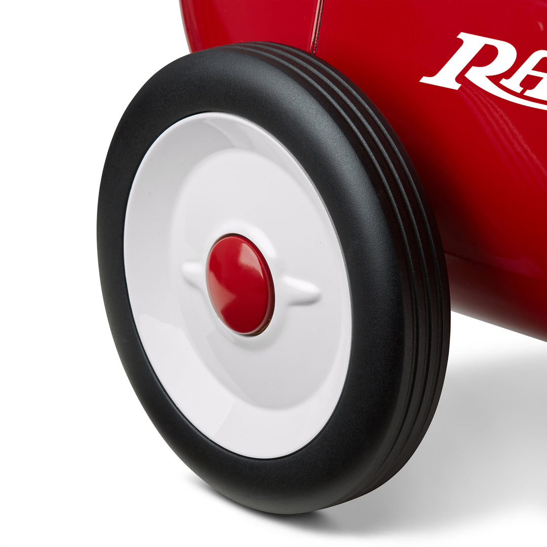 Radio Flyer 608Z Classic Steel Body Kids Little Red Roadster with Fun Sound Horn