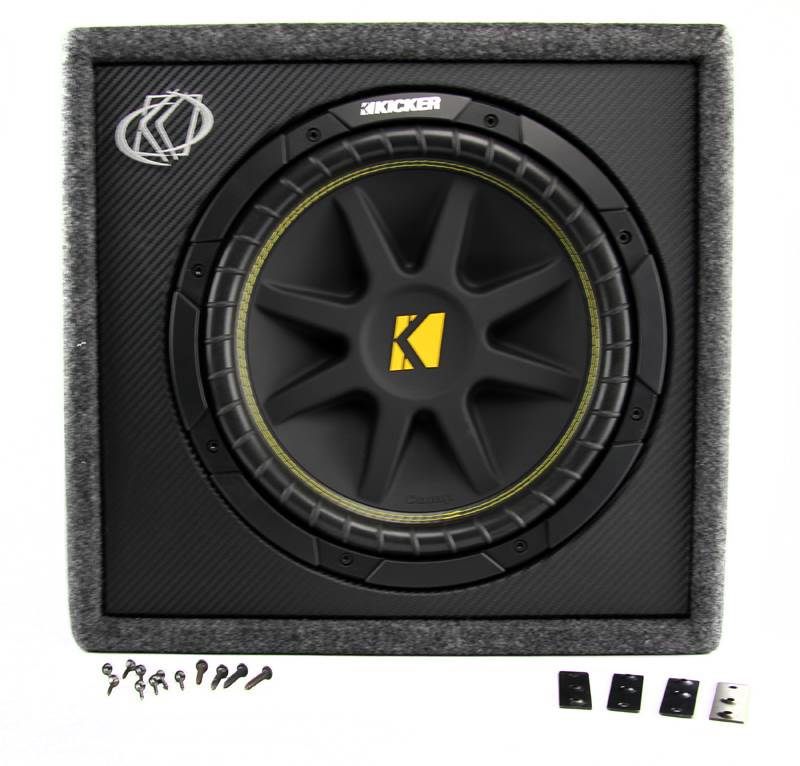 2) New KICKER 10VC124 12" 300W Car Audio Subwoofers +Sub Box Enclosures VC124
