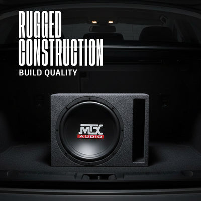 MTX Audio TN10-04 10 Inch Car Subwoofer with TN1004 Vented Ported Enclosed Box