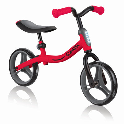 Globber GO BIKE Adjustable Balance Training Bike for Toddlers, Red and Black