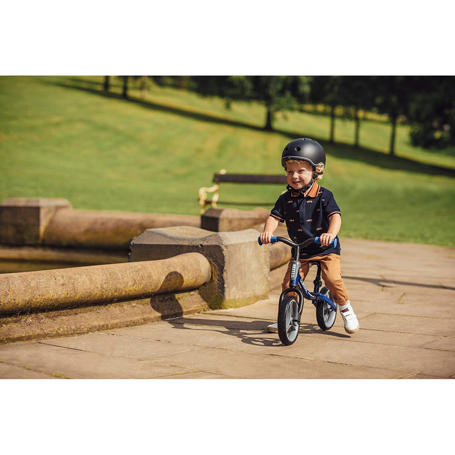 Globber GO BIKE Adjustable Balance Toddler Training Bicycle, Red (Refurbished) - VMInnovations