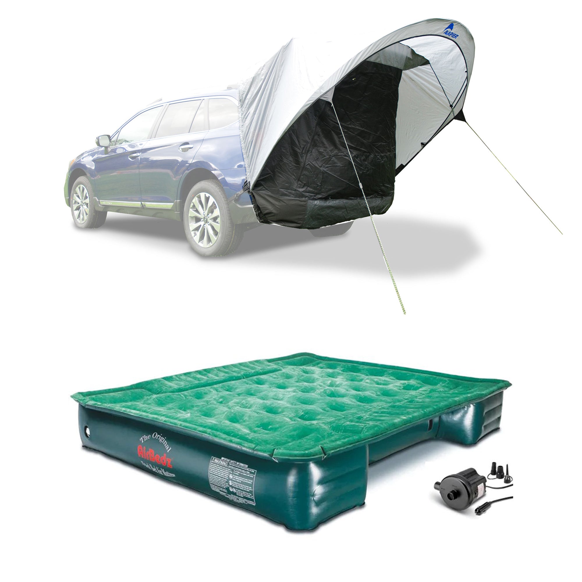 Napier Sportz Cove Tent w/AirBedz Inflatable Truck Bed Mattress,Double/Full Size
