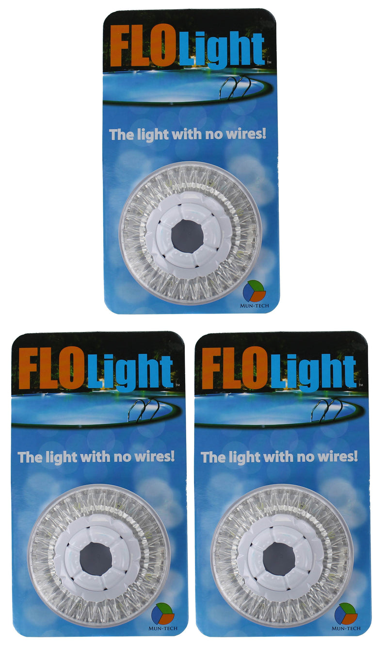 3) LED Swimming Above Inground Pool Flo Lights Wireless Universal Return 3 Pack
