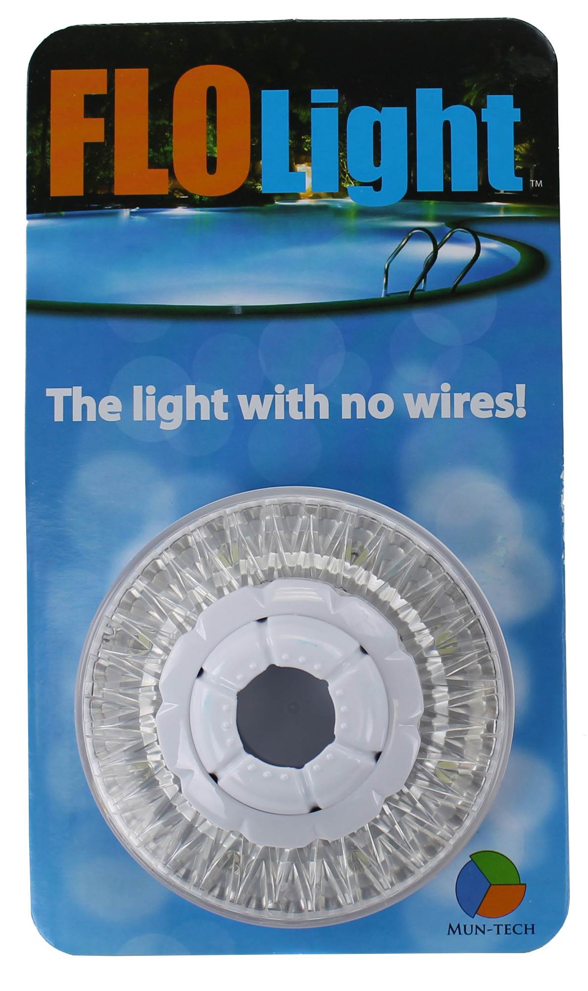 LED FLOlight Above Inground Swimming Pool Wireless Flo Light w/ Colored Lens Kit