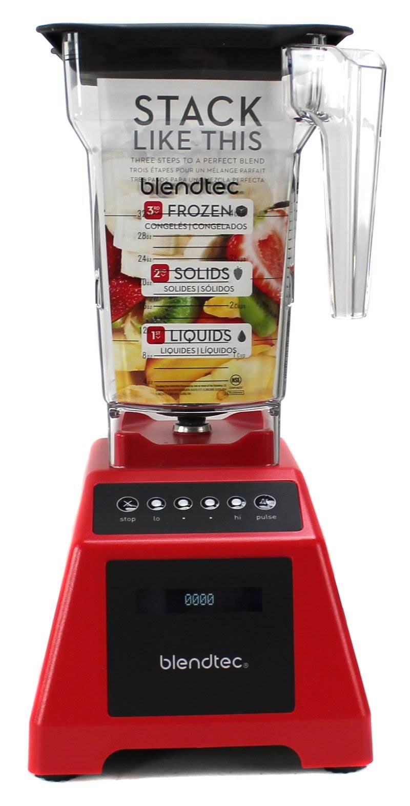 Blendtec Classic 560 1560W 3 Hp Blender 4 Speed Smoothie Maker Red (Open Box)