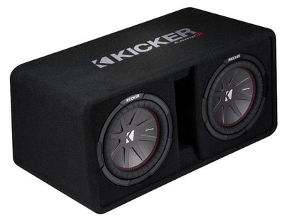 Kicker 43DCWR122 12" 2000W Car Subwoofers and 4000W Mono Amplifier w/ Wiring Kit - VMInnovations