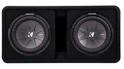 Kicker 43DCWR122 12" 2000W Car Subwoofers and 4000W Mono Amplifier w/ Wiring Kit - VMInnovations