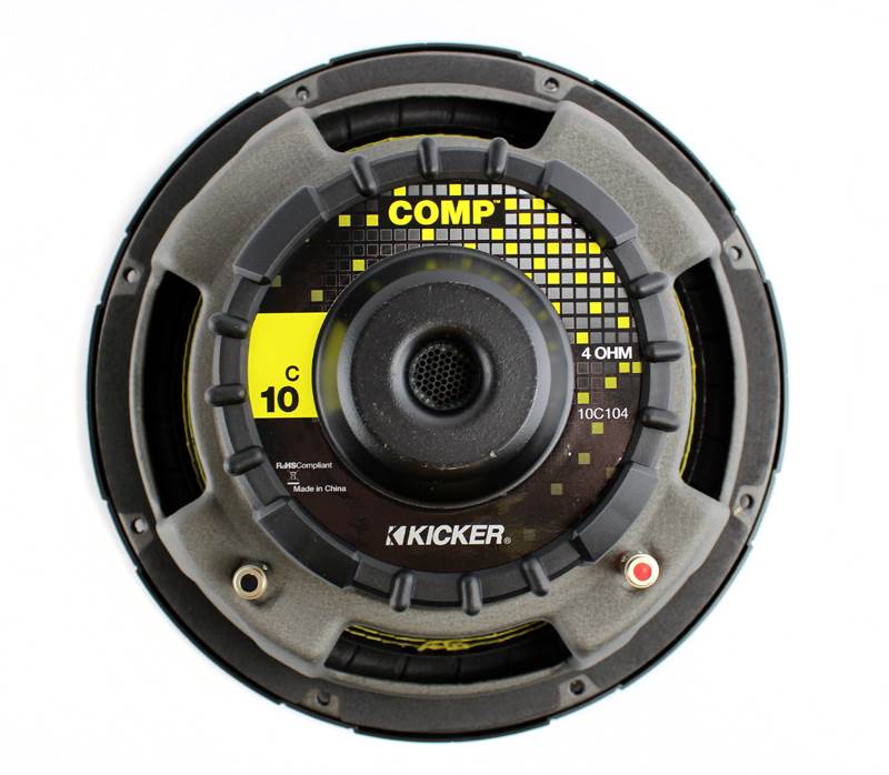 2) Kicker 10C104 Comp 10" 600W Car Subwoofers 10C10-4 + Vented Ported Enclosure
