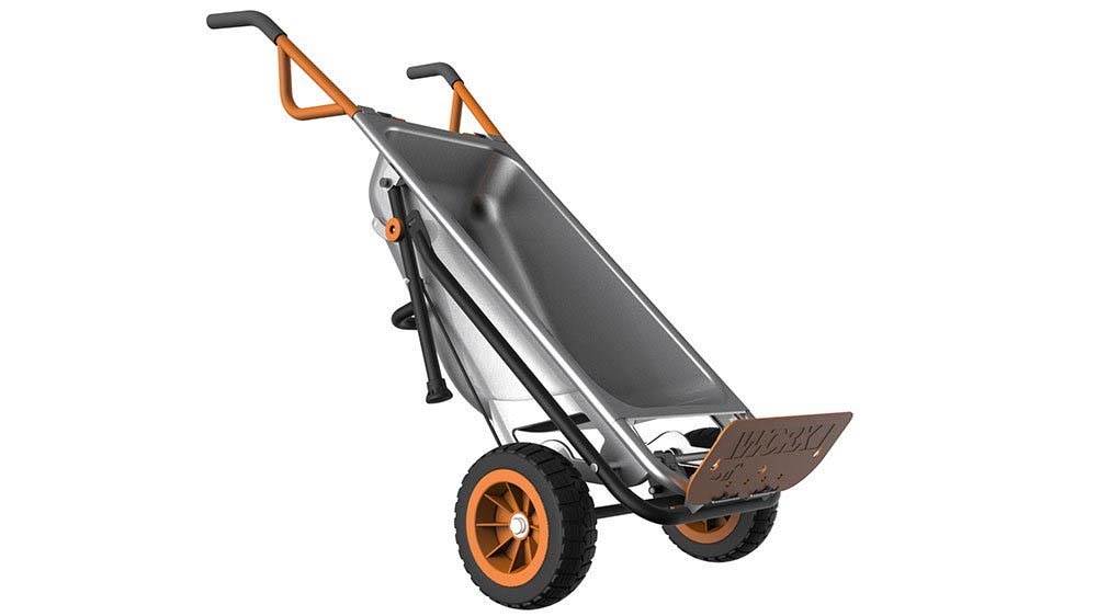 WORX WG050 Aerocart 8-In-1 Wheelbarrow Dolly Cart Garden Carrier - Missing Wheel