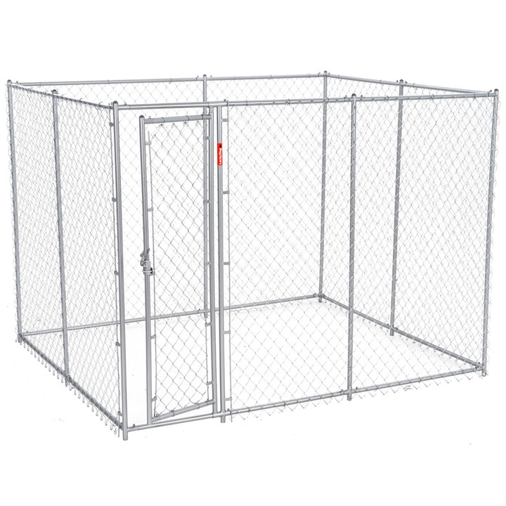 Lucky Dog Adjustable 10' x 5' x 6' Heavy Duty Chain Link Dog Kennel Enclosure